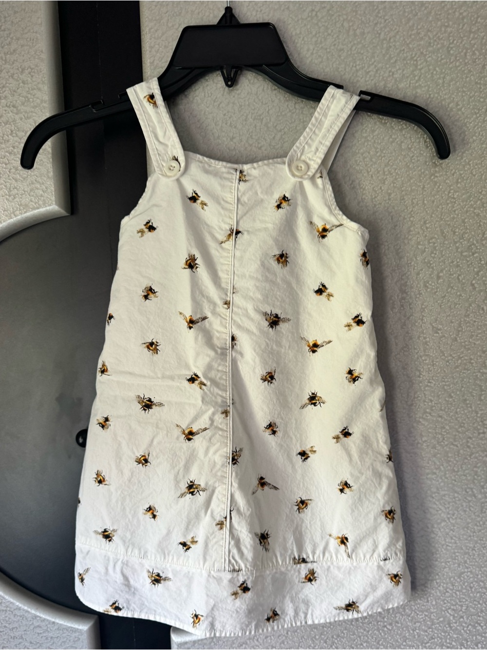 Victoria Beckham for Target White Bee-Print Overall Dress